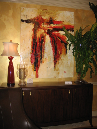 Painting-Abstract-Texas Longhorn