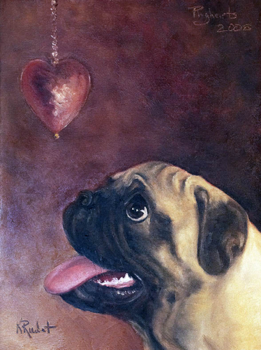 Painting-Animals-Pughearts
