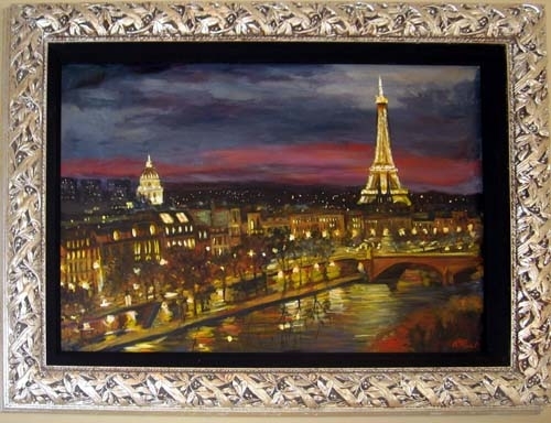 Painting-Cityscape-Paris at night