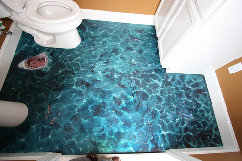 Painting-Pool bath floor