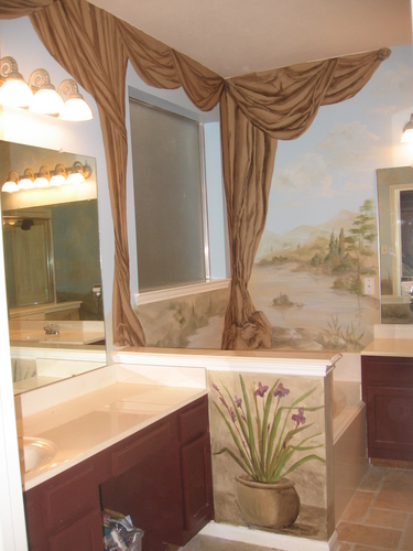 Painting-Master bath mural