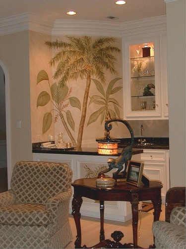 Painting-Palm tree bar