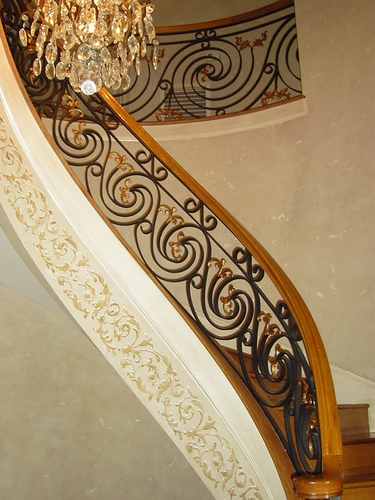 Painting-Stenciled staircase