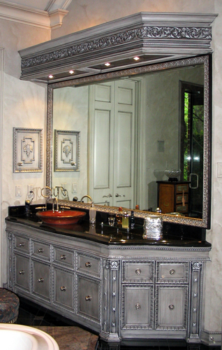 Decorative-Antique silver bath