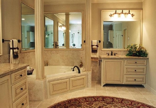 Decorative-Antique glazed bathroom