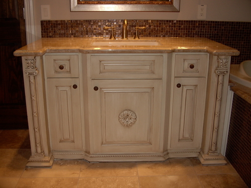 Decorative-Antiqued vanity