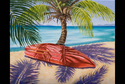 Painting--Oil-LandscapeRed Boat