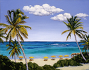 Painting--Oil-SeascapePretty Little Beach