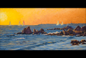 Painting--Oil-SeascapeSunset Glow