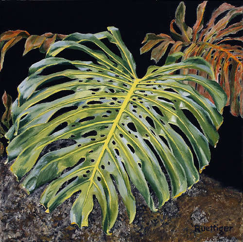 Painting-Botanical-Tropical Leaf