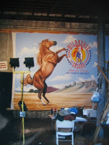 Painting-Landscape-mural  at Downtown Disney