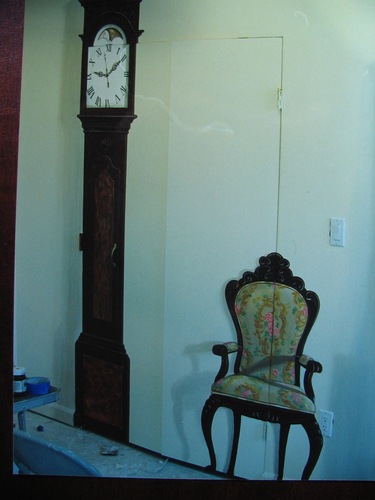 Painting-Tromp l'oil mural of furniture