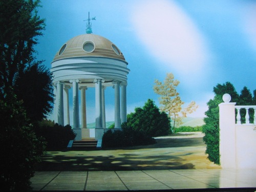 Painting-Woodmere Synagogue-Catering room stage
