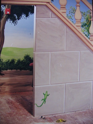 Painting-Woodmere Synagogue-Catering room stage