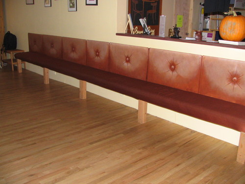 Painting-Faux bench seat back