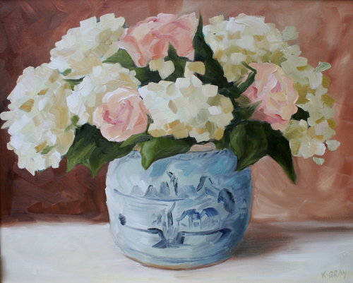 Hydrangea and Roses for Ida