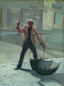 Painting--OilJackson Square Performer