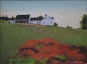 Painting--Oil-LandscapeHidden Lupines at Indian Dig