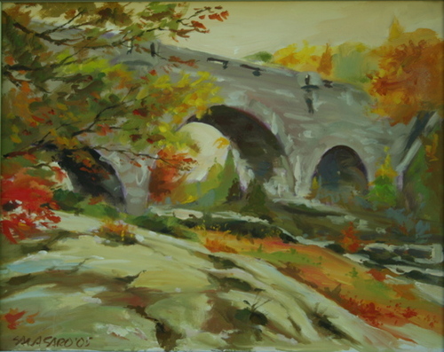 Painting-Acadia Bridge