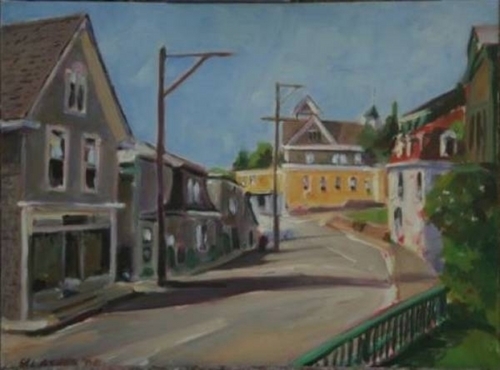 Painting-Maine St., Stonington, Maine