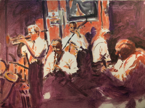 Painting-Figurative-Preservation Hall