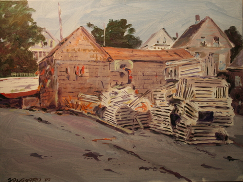 Painting-Landscape-Hutchinson's Shack, Front