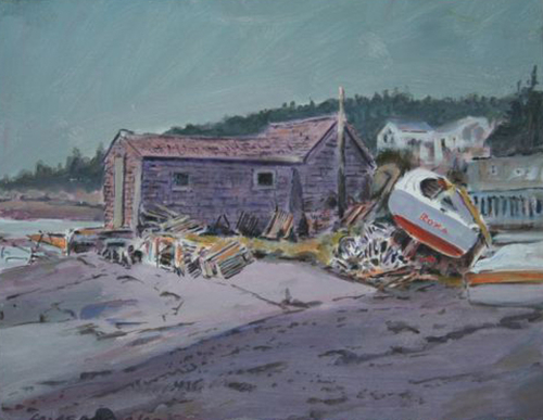Painting-Hutchinsons Shack, Stonington, Maine