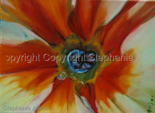 Painting-Floral-White Flower