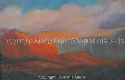 Painting-Landscape-Evening in Sedona