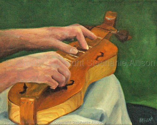 Painting-Figurative-The Music Maker