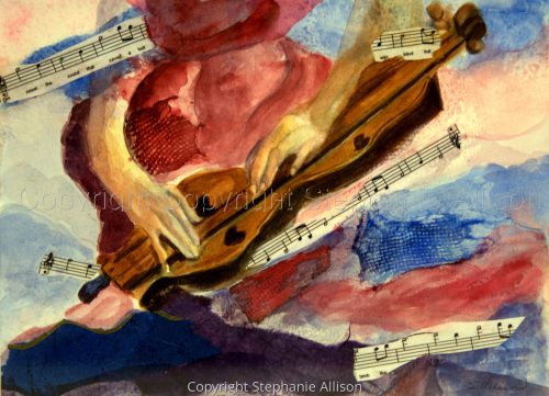 Painting-Mountain Music II