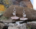Melissa ErlenBach &bull; Keishi Coin - 1112-02. Pink Stick Pearls, Snowy Quartz &amp; Crystal