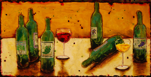 Wine%20Bottles%20on%20Ochre (thumbnail)