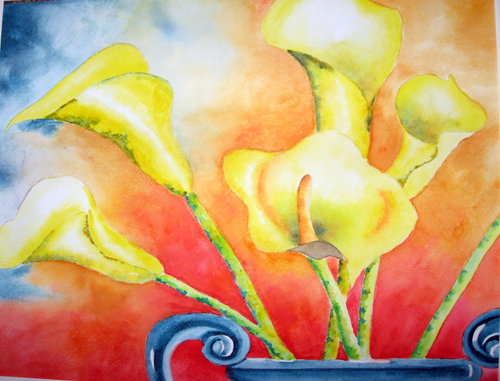 Painting-Floral-Calla Lilies