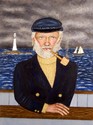 Painting--Acrylic-PortraitNew England Sea Captain Portrait