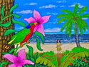 Painting--Acrylic-LandscapeRimatara Lorikeet