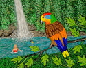 Painting--Acrylic-AnimalsSt. Vincent Parrot