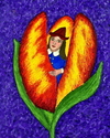 Painting--Acrylic-FantasyRembrandt Tulip Fairy