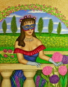 Painting--Acrylic-PortraitMasked Diva - Raffaela