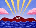 Painting--Acrylic-SymbolismCelestial Eye