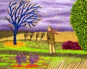 Painting--Acrylic-FigurativeAgainst the Wind