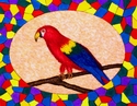 Painting--Acrylic-WildlifeScarlet Macaw