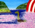 Painting--Acrylic-SeascapeViking Ship in the Fog