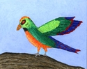 Painting-Fantasy tropical Bird