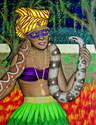 Painting--Acrylic-PortraitMasked Diva - Manette