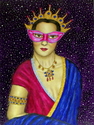 Painting--Acrylic-PortraitMasked Diva - Sita