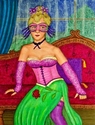 Painting--Acrylic-PortraitMasked Diva - Ingeborg