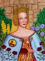 Painting--Acrylic-PortraitPortrait of Joan the Fair Maid of Kent