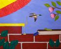 Painting--Acrylic-Still LifeCandle on the Bricks