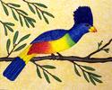 Painting--Acrylic-WildlifeGiant Blue Turaco